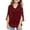 Wine, variant on Little Girls Sparkling Top With Threads Mesh Layered Design Summer Long Sleeve Shirt Casual Blouse Clothes