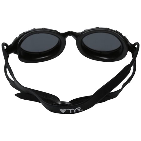 TYR Nest Pro Mirrored Goggle: Black Frame/Metallized Titanium Lens