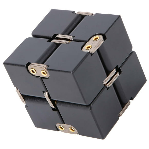 Cubo Mágico del escalón del Cubo del Juguete de la Agitada del Infinito de la Aleación de aluminio para Aliviar la Ansiedad del Estrés ADHD