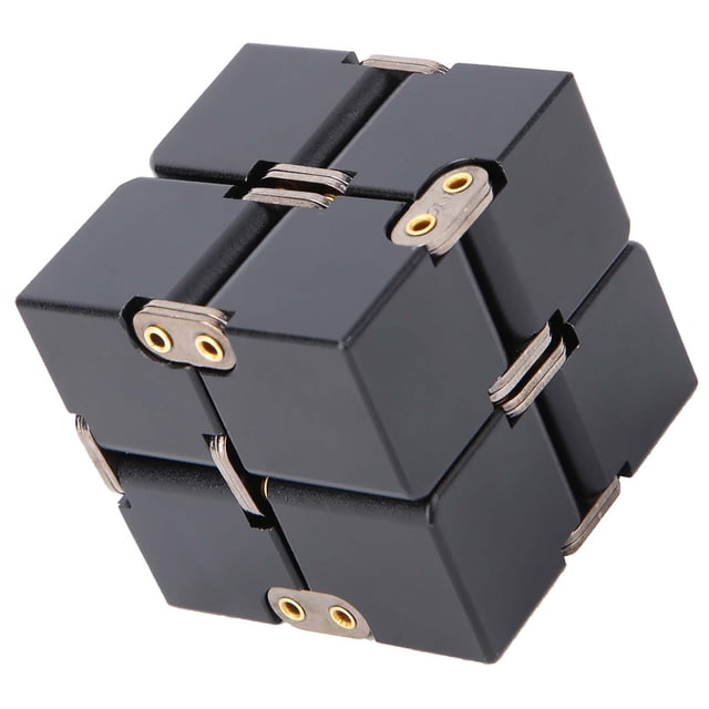 Cubo Mágico del escalón del Cubo del Juguete de la Agitada del Infinito de la Aleación de aluminio para Aliviar la Ansiedad del Estrés ADHD