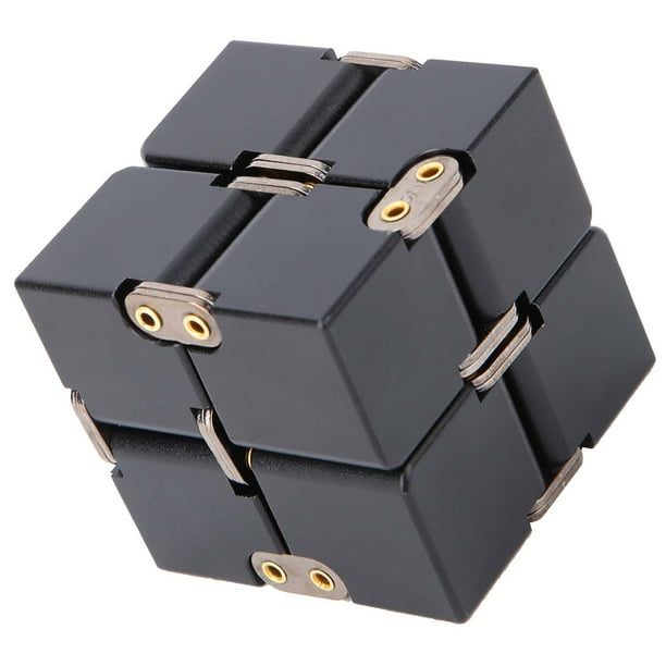 Cubo Mágico del escalón del Cubo del Juguete de la Agitada del Infinito de la Aleación de aluminio para Aliviar la Ansiedad del Estrés ADHD