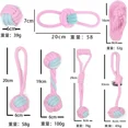 thumbnail image 1 of Rope Knot Pet Cotton Rope Toy Set Pet Toy Cotton Rope Teething Dog Toy Vent Bite Resistant Toy 7Set, 1 of 6