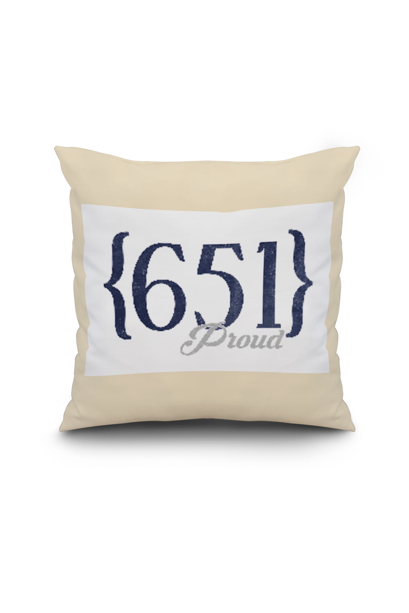 Minneapolis Minnesota 651 Area Code Blue Lantern Press Artwork 18x18 Spun Polyester Pillow White Border Walmart Com Walmart Com