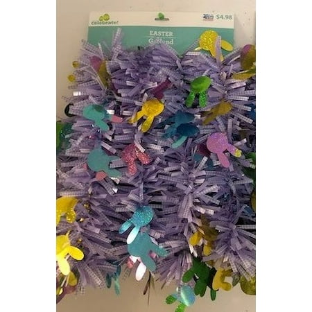 Holo Jumbo Multi Bunnies Gingham Garland