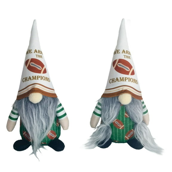 Sport Theme Decoration,Football Plush Decor Figurines,Cute Swedish Tomte Nisse Doll Sports Game Fans Gifts Tiered Tray Home Decoration