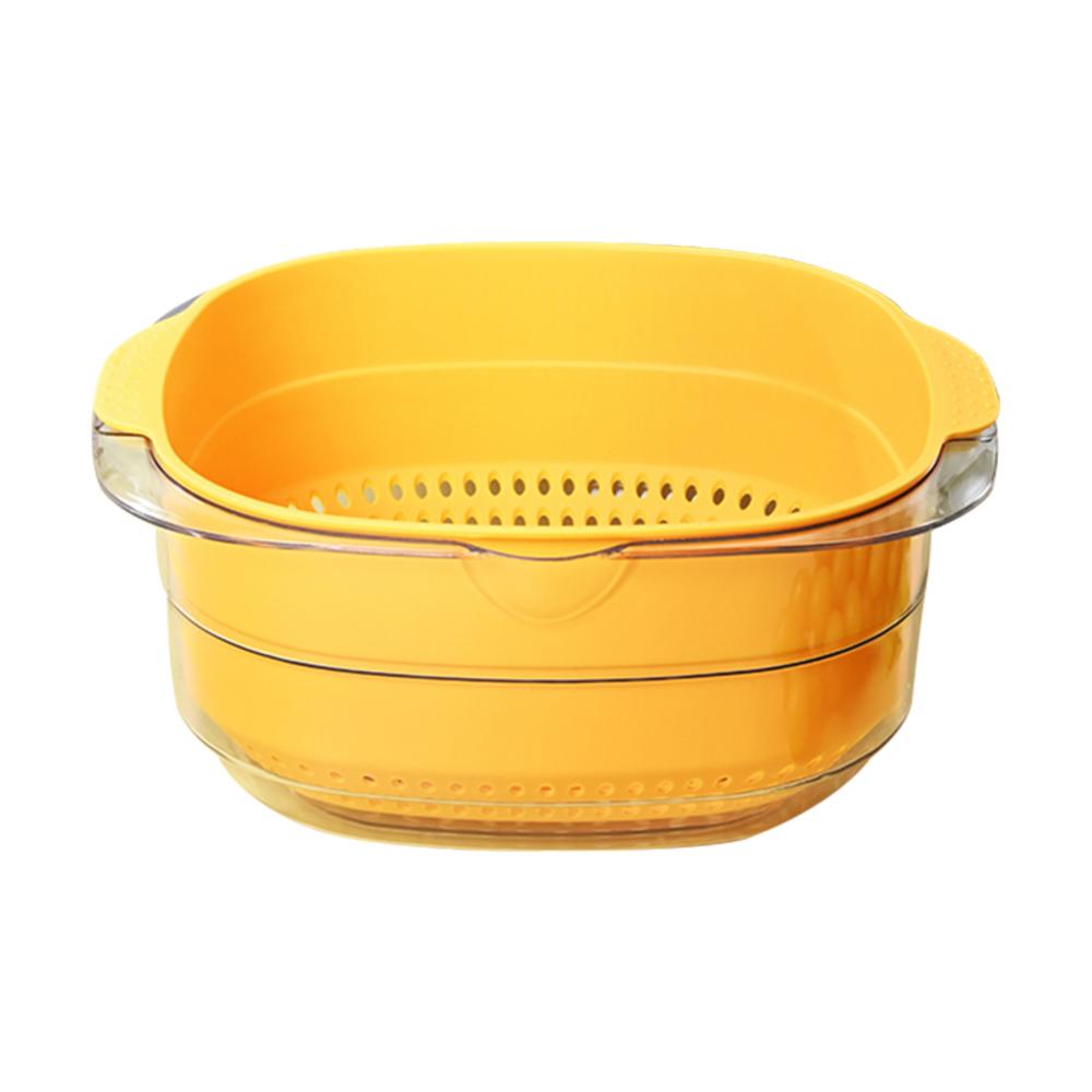 Draining Bowl 2in1 Kit Kitchen Strainer Colander and Bowl Sets