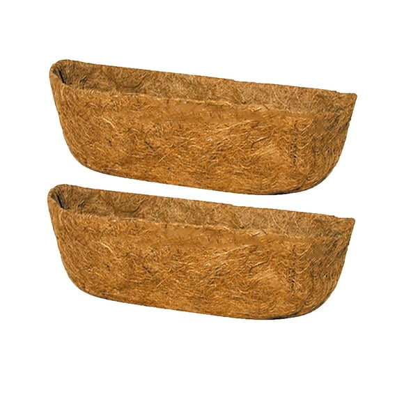 EARKITY 2Pack Hanging Basket Coconuts Fiber Planter Inserts Replacement Liner For Flower Pot