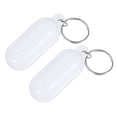 thumbnail image 1 of Uxcell 2-Pack Floating Key Chain for Boating, Waterproof Bright Color Key Rings for Outdoor Water Sport [White], 1 of 6