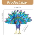 thumbnail image 5 of BQBQERT Decorative Metal Sculptures Figures Garden Ambiances Pondside Peacocks Figurines, 5 of 10