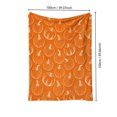 thumbnail image 3 of SLYNSHome Halloween Throw Blanket Orange Sketch Pumpkin Print Soft Flannel Fleece Cozy Lightweight Decorative Blanket For Couch Sofa Bed Fall Home Decor, 3 of 7
