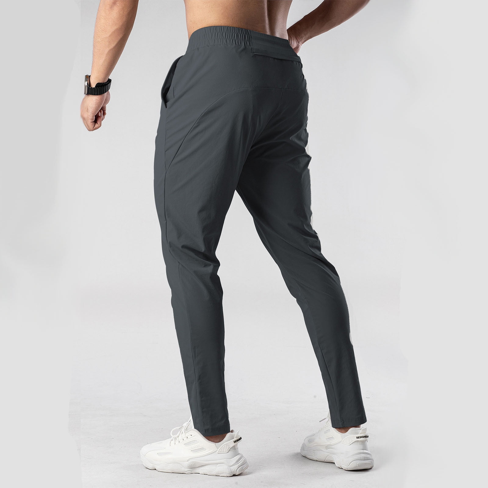 Men's Thin Loose Fit Beach Pants Cargo Pants Joggers Bottoms Elastic Waist Drawstring Quick-Dry Lightweight for Surfing Swimming Outdoor Casual Daily Wear Comfortable Fit