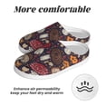 thumbnail image 6 of Haiem Forest Wild Mushroom Print Women's Fuzzy Memory Foam House Slipper Cozy Home Footwear Non-slip Winter Slippers-39/40, 6 of 7