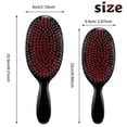 thumbnail image 2 of 2 cepillos de pelo de cerdas de jabalí con cerdas de jabalí de nailon suave, extensiones de cabello de cerdas naturales y cepillo de pelo fino para mujeres, hombres y niños, 2 of 5