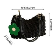 Deeceymbur Puffer Quilted Shoulder Bag for Women Lightweight Tote Bag for Purse