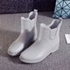 thumbnail image 1 of Botas de lluvia elegantes de moda de media caña, botas de lluvia cálidas de algodón para mujer, botas de lluvia para mujer, zapatos para agua, cubrezapatos, 1 of 6