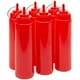 thumbnail image 1 of 6-Pack 240ML Plastic Condiment Squeeze Bottles Ketchup Mustard with Caps Red, 1 of 4