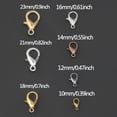 thumbnail image 3 of 120 Pieces/80 Pieces Of Golden Lobster Clasps In sizes跨境, 3 of 4