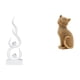 thumbnail image 1 of Figura Abstracta De Resina De Gato Con Fuego, Escultura Animal Moderna, Adorno De Escritorio, Regalo Coleccionable Para Patio, Oficina, Estantería, Entrada, Sala De Estar Y Dormitorio., 1 of 8