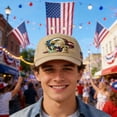 thumbnail image 5 of TOWED22 250 Anniversary USA Hat, Adjustable 250 Year American Anniversary Hat, Fully embroidered style D, 5 of 9