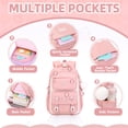 thumbnail image 3 of Mochila PIG PIG GIRL para niñas, antirrobo, ligera, rosa, 3 of 9