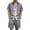 Dark Gray, variant on LEKWK Men Linen Sets Outfits 2 Piece Printed Button Down Short Sleeve Collared Tops and Elastic Waist Shorts Loose Summer Beach Vacation Casual Resort Wear