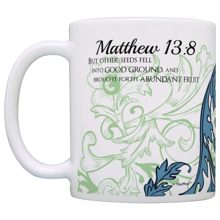 Bible Verse Ceramic Coffee Mug –