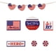 thumbnail image 1 of Bandeja patriótica Pamolo con niveles para decoración del 4 de julio Día de la Independencia decoración de mesa, 1 of 6