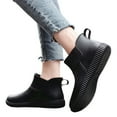 thumbnail image 5 of KANG Women's Rain BOOTS Fashionable Low Cut Rubber Boots Non Outdoor Work Shoes All Season Comfortable Casual Wear Lightweight Portable Garden Shoes, 5 of 9