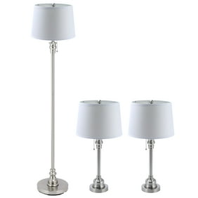 Unique deco dome touch lamp 360 Lighting Art Deco Accent Table Lamps 17 High Set Of 2 Brushed Steel White Frosted Glass Dome Shade Touch On Off For Bedroom Walmart Com