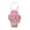 Pink, variant on Ympkerial Female Dog Diapers Onesie Sanitary Pant with Adjustable Suspenders, Washable Reusable Puppy Heat Period Underwear Super Absorbent Escape Proof Design in Pink Pattern Size L