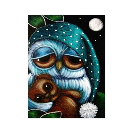 Free Hand Filler Patterns DIY Resin Diamond Cross Stitch Mosaic Embroidery Owl Patterns Handmade Craft Painting Animals Home Decor ()