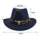 thumbnail image 4 of Sombrero de vaquero occidental Sunnimix Azul marino para adultos, 4 of 8
