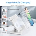thumbnail image 6 of Wireless Charger, Portable Charger Phone Charging Station Compatible with iPhone 18 Pro 17 16 15 14 13 12 11 Pro Max Plus XS XR X 8, for Apple Watch 9 8 7 6 5 4 3 2 SE, for AirPods 3 2 Pro, White, 6 of 10