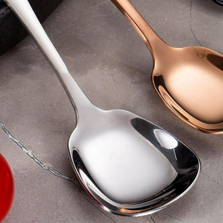 304 Stainless Steel Square Head Spoon Cake Dessert Coffee Small