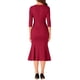 thumbnail image 3 of INSPIRE CHIC Vestido de cóctel de trabajo de cuerpo ajustado con cola de pez y mangas 3/4 para mujer vintage XS Rojo, 3 of 6