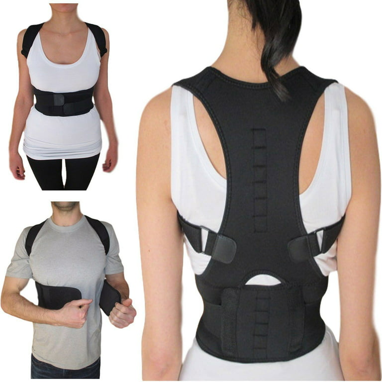 GZXISI Thoracic Back Brace Posture Corrector - Magnetic Support for Neck  Shoulder Upper and Lower Back Pain