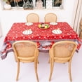 thumbnail image 3 of Angmile Christmas Tablecloth Snowman Engineered Printed Tablecloth for Winter and Christmas, 3 of 4