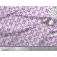 thumbnail image 3 of Soimoi Purple Rayon Fabric Filigree Damask Print Sewing Fabric Yard 56 Inch Wide, 3 of 3