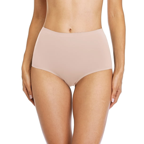 Charmo Womens Seamless Nylon Underwear Panties Briefs Stretch 4