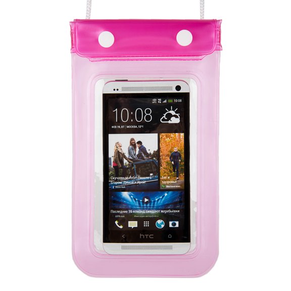 Sumaclife Universal Protective Waterproof Carrying Phone Pouch (up to 5.5 inch phones) + Extendable Wireless Selfie Stick Combo