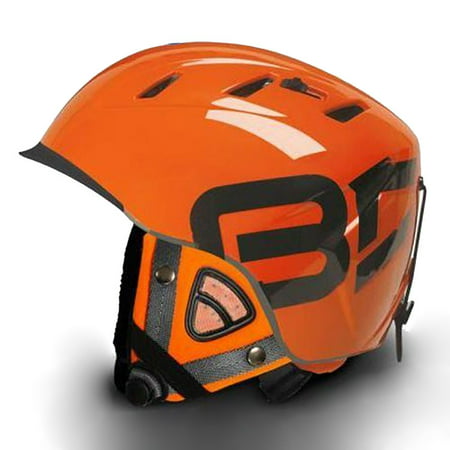 Briko 10.0 Contest Ski Helmet Freeride Orange with Contest Ears Large 59-60