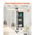 thumbnail image 5 of Choco Moon 24" x 30" Wall-Mounted Medicine Cabinet with Extendable Shelves and Full-Length Mirror, Perfect for Bathroom Storage Solution, 5 of 11