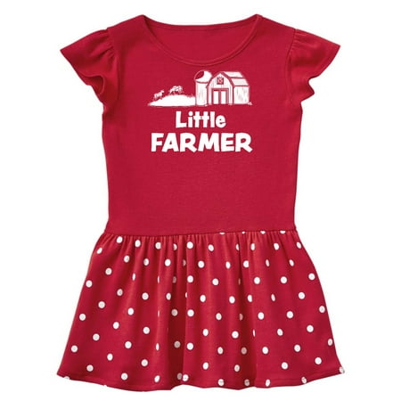 

Inktastic Little Farmer Barn Silo and Cows Gift Toddler Girl Dress