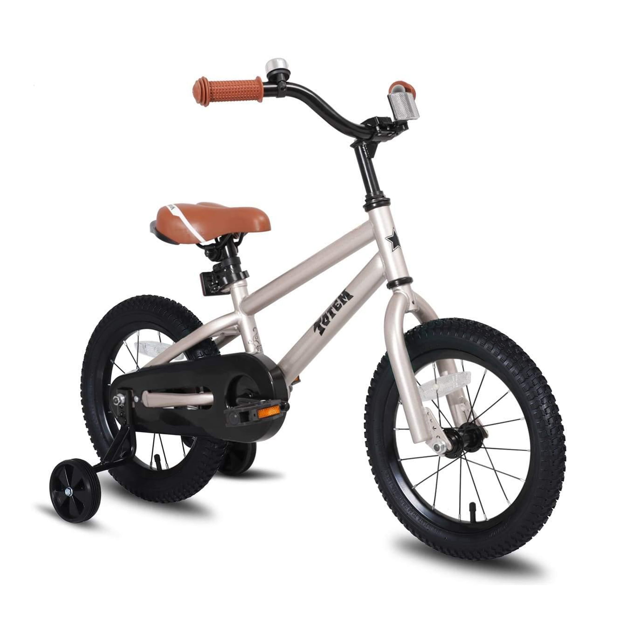 JOYSTAR Totem 12 Inch BMX Kids Bike for Ages 2 4 with Training Wheels Silver Walmart