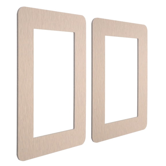 CTIRCHIU Golden Plastic Light Protector Cover Plate 2 Pieces 146x86mm