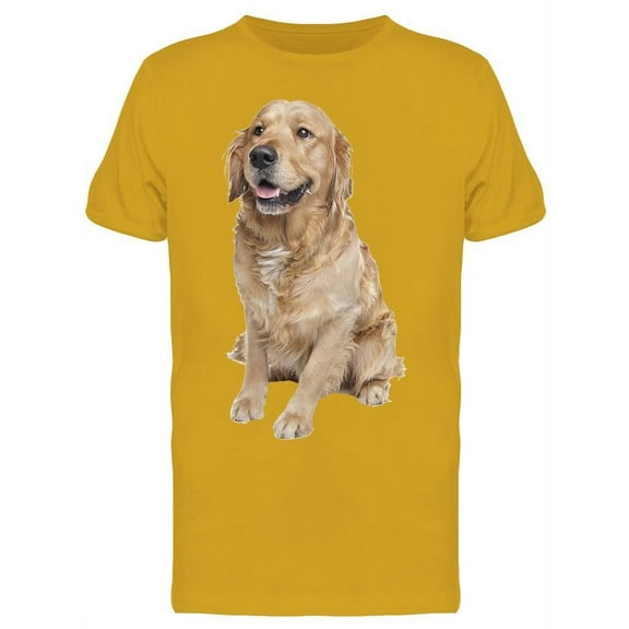 Golden Retriever Picture T-Shirt Men -Image by Shutterstock, Male x-Large