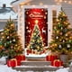 thumbnail image 1 of Adornos navideños, regalos navideños, cortina navideña de 35 x 72 pulgadas, decoración navideña para puerta y pared, festival, fiesta, poliéster., 1 of 6