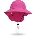 thumbnail image 2 of Sombrero para el sol de verano para niños y niñas, con protección UPF 50+, ala ancha, cuello y solapa, ideal para jugar en la playa, de 3 a 24 meses, 2 of 5