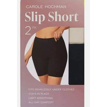 Carole Hochman Women's 2-Pack Slip Shorts, Size XL