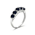 thumbnail image 3 of JewelersClub Sapphire Ring Birthstone Jewelry – 1.90 Carat Sapphire 0.925 Sterling Silver Ring Jewelry – Gemstone Rings with Hypoallergenic 0.925 Sterling Silver Band, 3 of 4